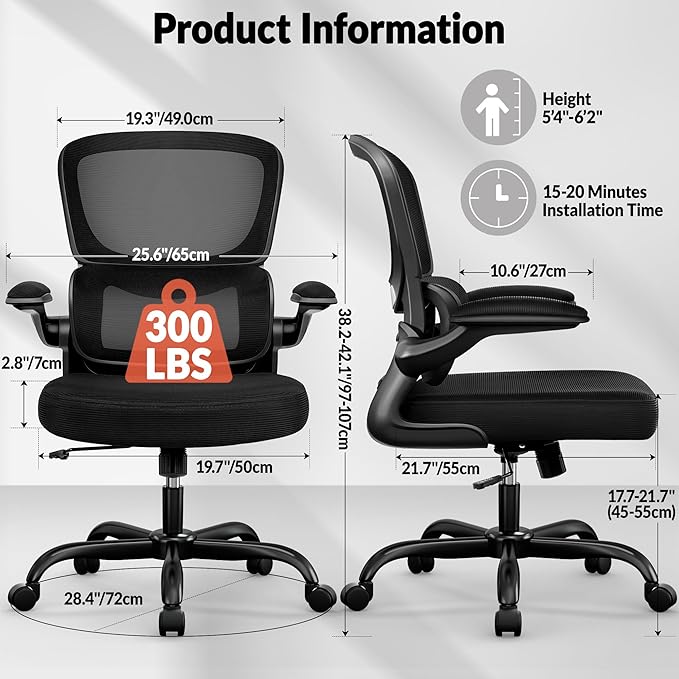 Home Office Desk Chair, Ergonomic Office Chair - Image 2