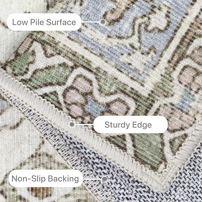 8X10 Area Rugs Machine Washable Rugs - Image 6
