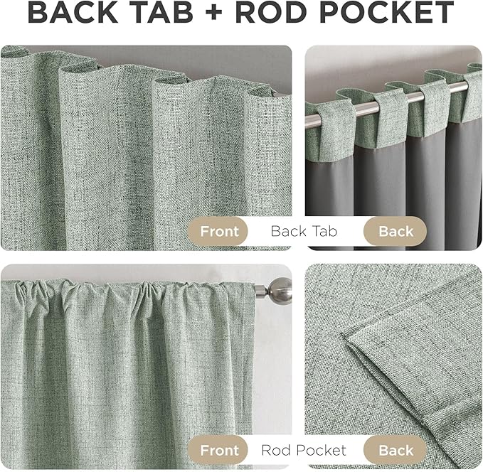 Joydeco 100% Blackout Curtains for Bedroom - Image 6