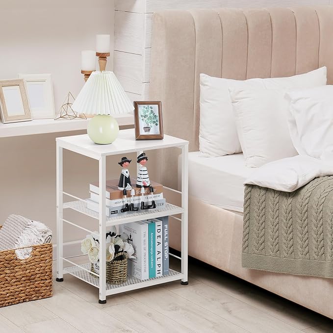 OYEAL End Table, Small Side Table Living Room, Printer Stand Sofa Table - Image 2