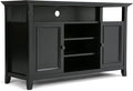 SIMPLIHOME Amherst Solid Wood Universal TV Media Stand, 54 Inch Wide, by SimpliHome