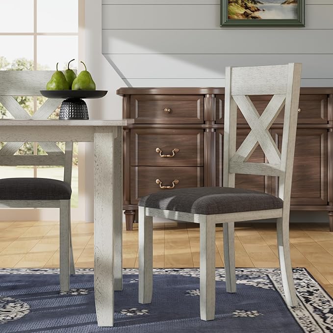 Solid Wood Dining Chair Set of 2, Part of Dining Table Set, Mix and Match Table - Image 5