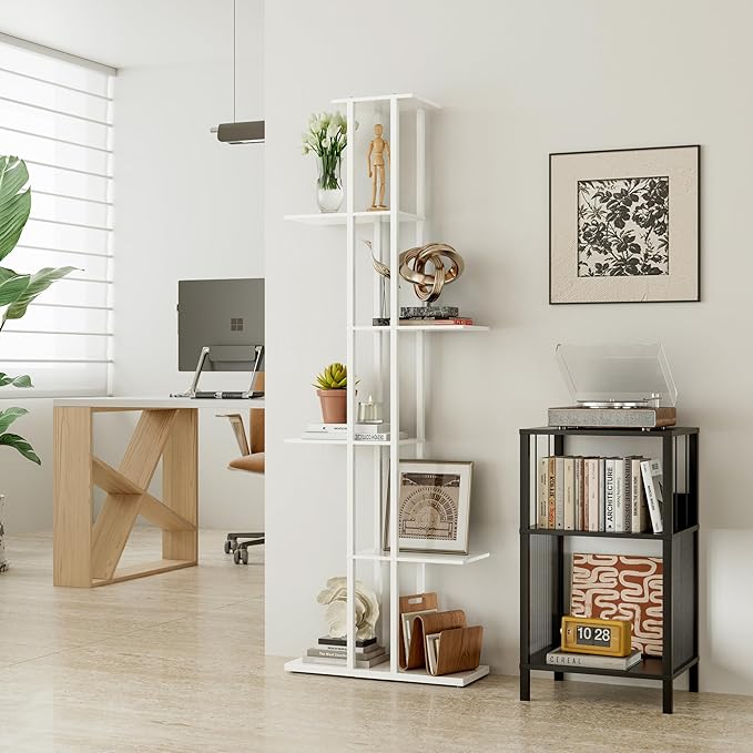 Bookshelf，Small Bookcase for Small Space，6-Tier Bookshelf for Living Room - Image 6