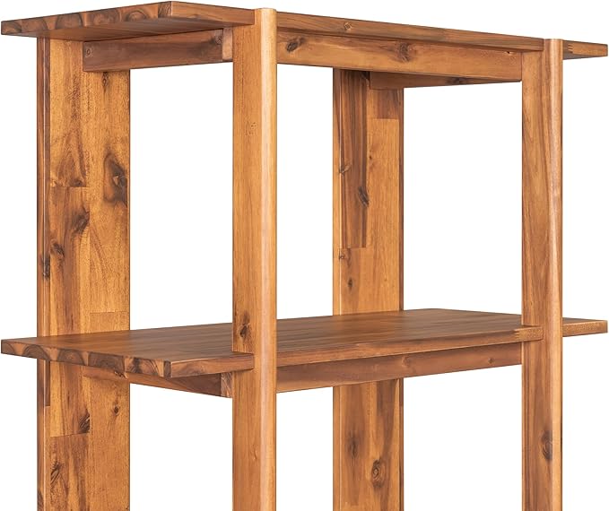 Christopher Knight Home Milio Modern 4 Shelf Bookcase, Acacia Solid Wood Book - Image 11
