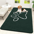 OLANLY Door Mat for Muddy Dog Paws 59x35, Absorbent Chenille Mud Doormat by OLANLY