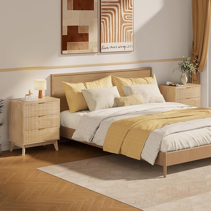 LYNCOHOME Fluted Nightstand - Image 5
