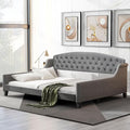 Full Size Modern Luxury Tufted Button Daybed, Stylish Wood Upholstered Day Bed by Unknown