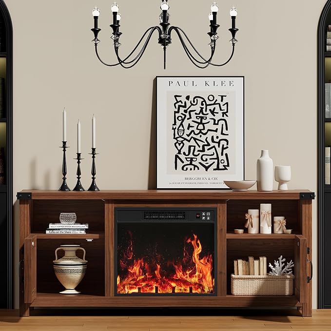 YESHOMY Fireplace TV Stand - Image 2