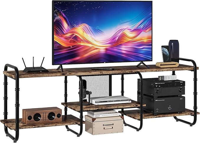 VECELO TV Stands up to 75 Inch, Entertainment Center/Media Console Table by VECELO