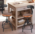 Topower Farmhouse Kitchen Stool, Industrial Counter Stool, Kitchen Deco Round by Topower