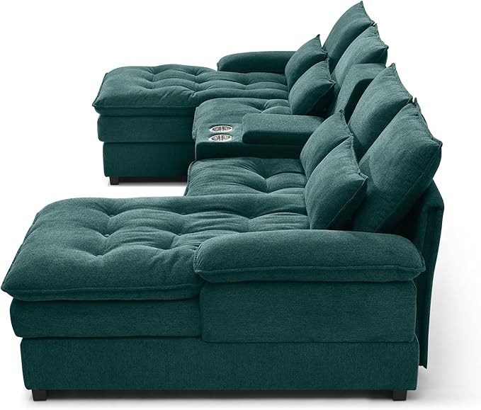 130" U-Shaped Sectional Sofa - Image 6
