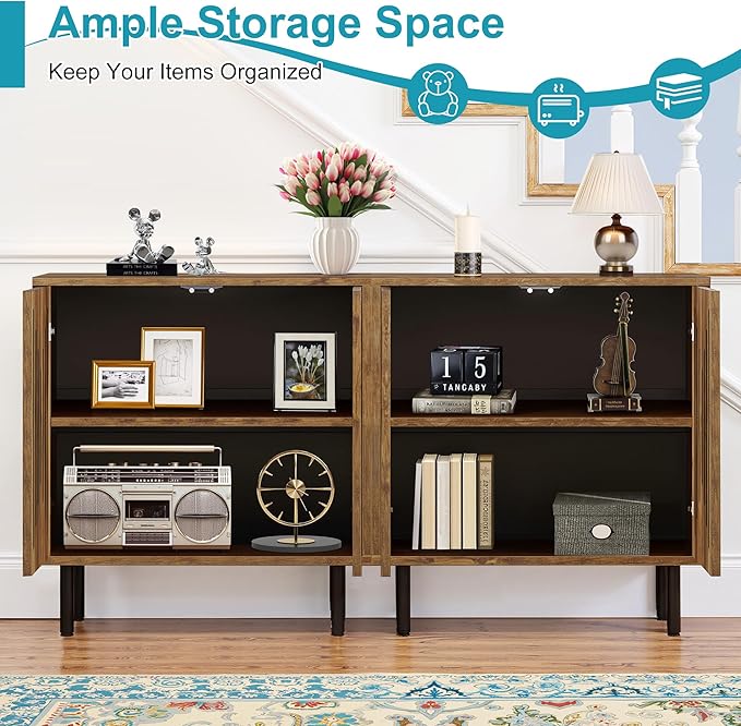59" Sideboard Buffet Cabinet - Image 3