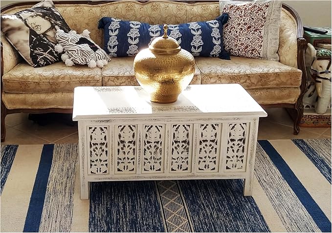Rectangular Wooden Coffee Table, Modern Wooden Coffee Table, Center Tables - Image 9