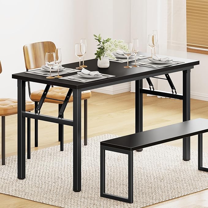 DlandHome Computer Desk Folding Table 39.4 inches Writing Desk - Image 7
