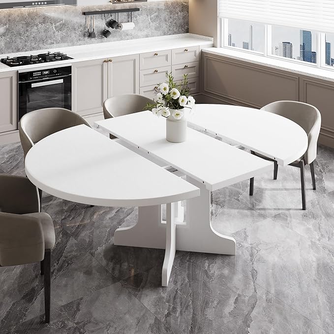Feonase 59" Round Extendable Dining Room Table - Image 3