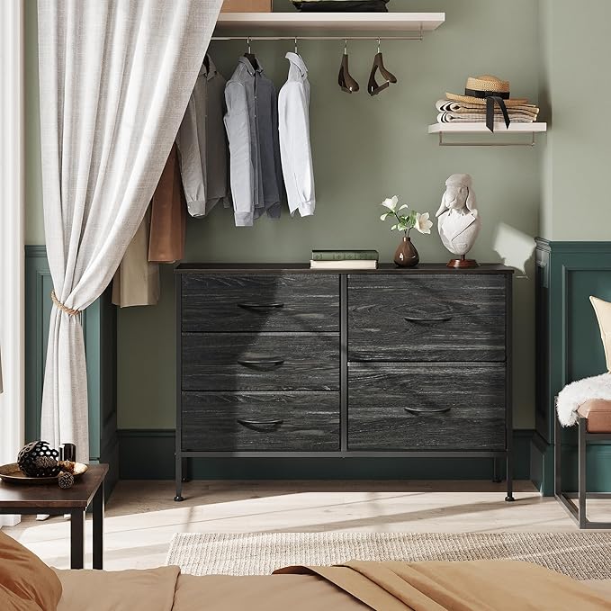 WLIVE Dresser for Bedroom with 5 Drawers, Wide Dressers with Drawer Organizers - Image 6