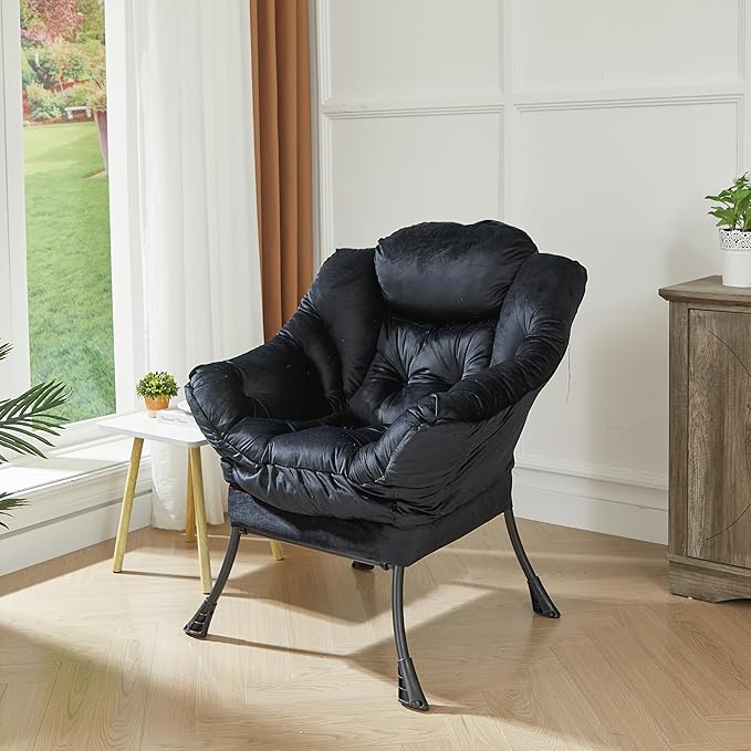 HollyHOME Fabric Large Lazy Chair - Image 2