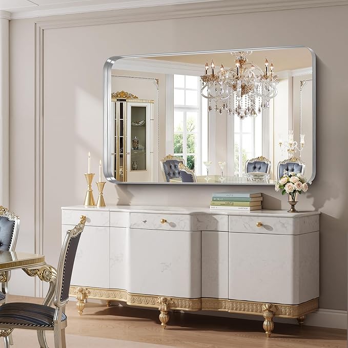 FORBATH 60x36 Inch Large Bathroom Mirror - Image 2