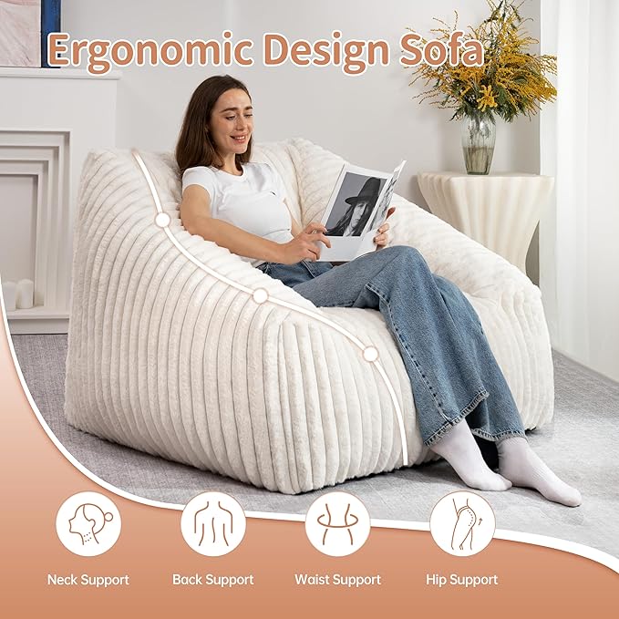 HABUTWAY Bean Bag Chair, Giant Bean Bag Chairs - Image 6