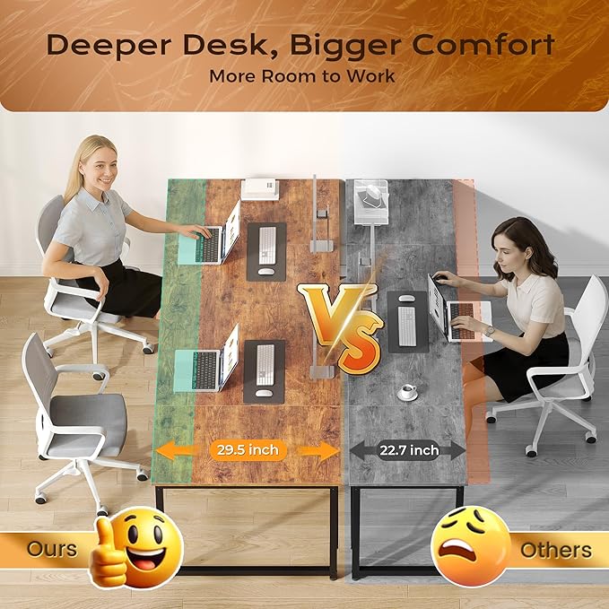 PRAISUN 78.7 X 29.5 Inch Computer Desk - Image 5