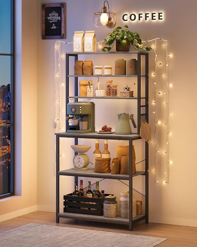 VASAGLE Coffee Bar, 31.5 Inches Baker's Rack - Image 2
