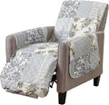 Patchwork Scalloped Printed Furniture Protector Stain Resistant Recliner Cover by GreatBayHome