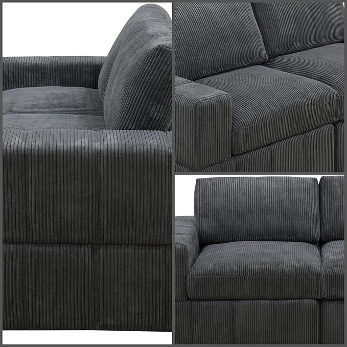 Sectional Couches for Living Room, Loveseat Sofa Comfy Cloud Couch - Image 5