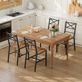 Dining Chair Set of 4, Rustic Wooden Kitchen Chairs by MAHANCRIS