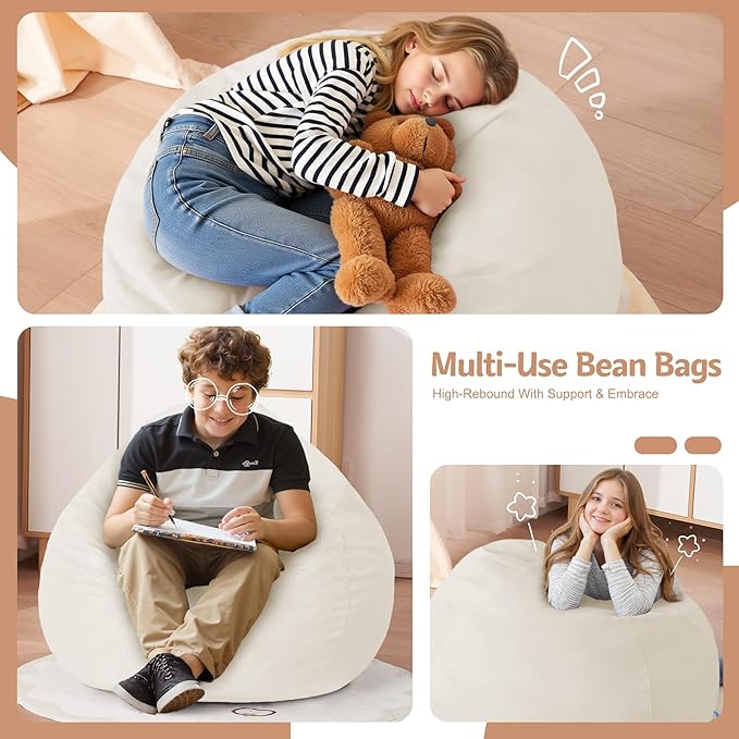 Homguava 2FT Bean Bag Chair: 2' Bean Bags - Image 3