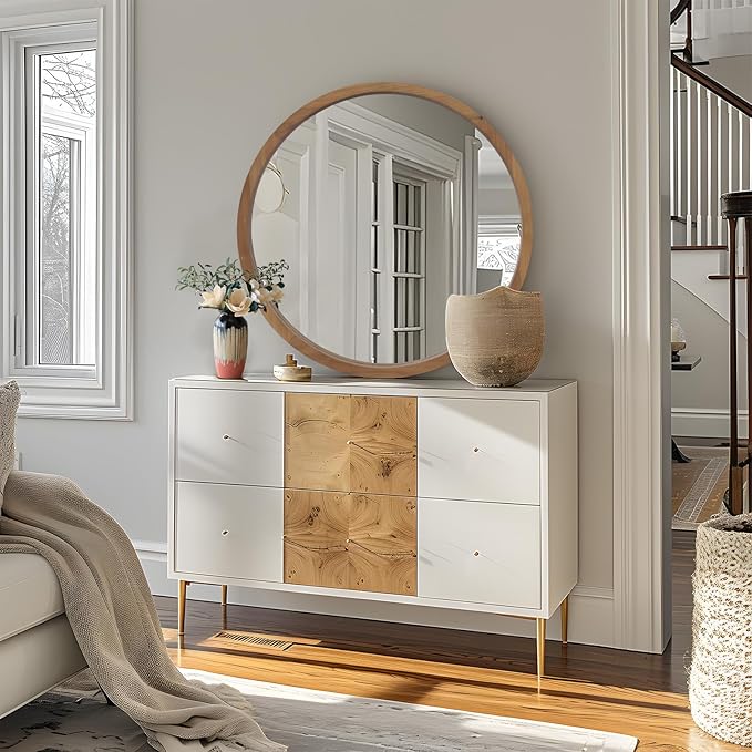 36" Bathroom Mirror, Round Wall Mirror - Image 7