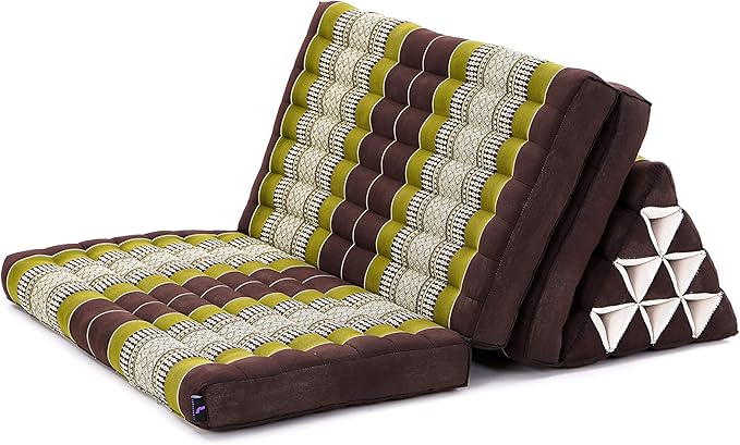 Leewadee 3-Fold Mat XXL with Triangle Cushion – Firm TV Pillow, Foldable - Image 9