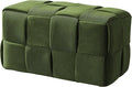 Ottoman Foot Rest Soft and Comfortable Ottoman Square Corduroy Woven Design by Cmishe