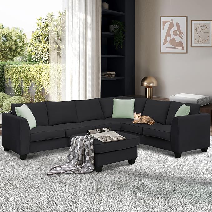 112" Upholstered Sectional Sofa Sets by Favfurish