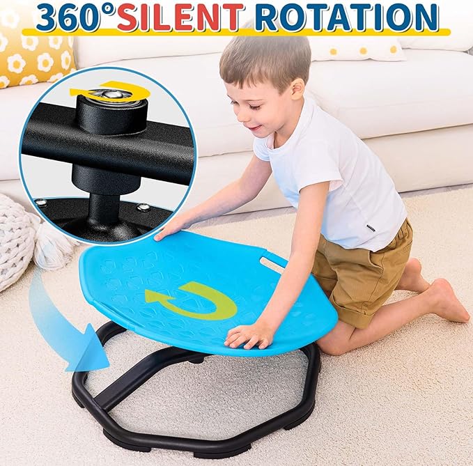 KidBloom Spinning Chair for Autistic Kids, Upgrade Handle Sensory Chair - Image 7