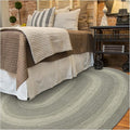 Homespice Grey Cloud Oval Braided Rug, 8x10' by Homespice