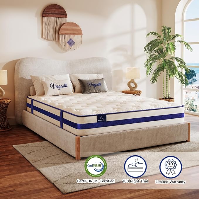 Twin XL Mattress 12 Inch-Hybrid Mattress in a Box-Individual Pocket Springs - Image 6