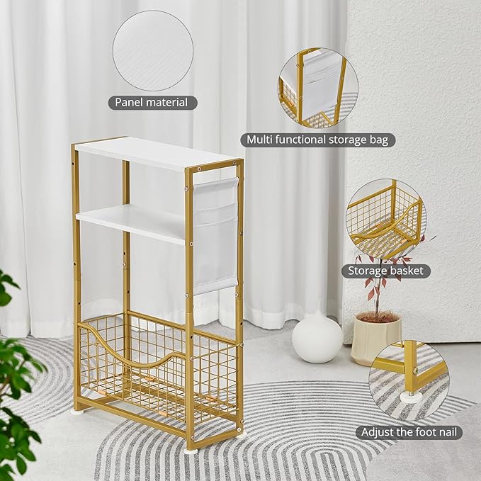 Narrow Side Table, Skinny Small End Tables - Image 7