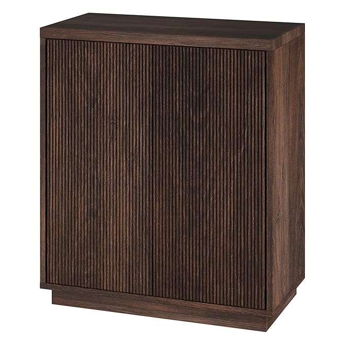 Henn&Hart 28" Wide Rectangular Accent Cabinet in Brown, - Image 5