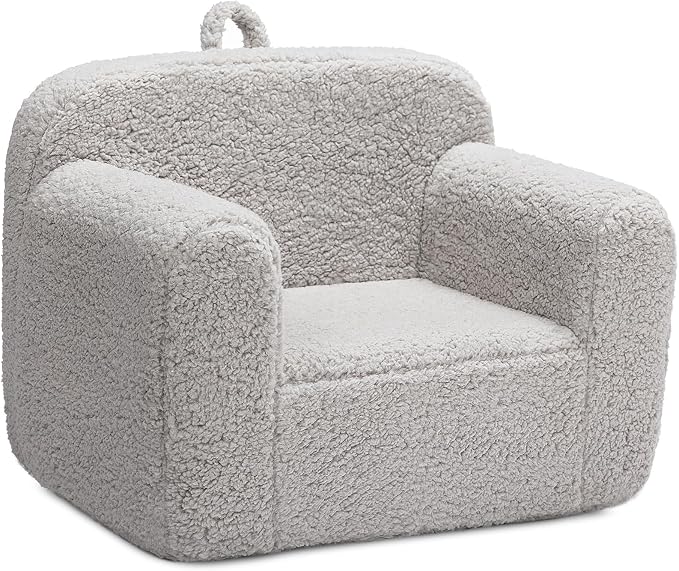ALIMORDEN Kids Ultra-Soft Snuggle Foam Filled Chair, Toddler Cuddly Sherpa by ALIMORDEN