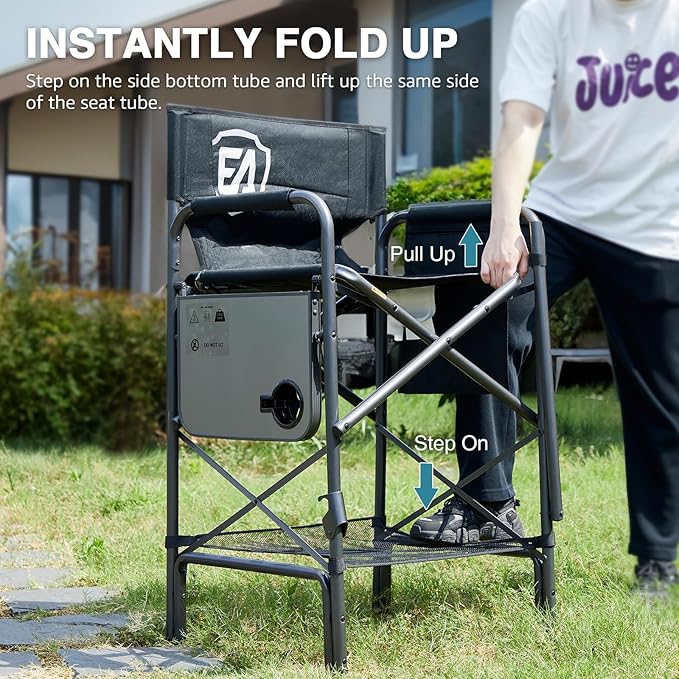 EVER ADVANCED 30.7" Seat Height Directors Chair - Image 7