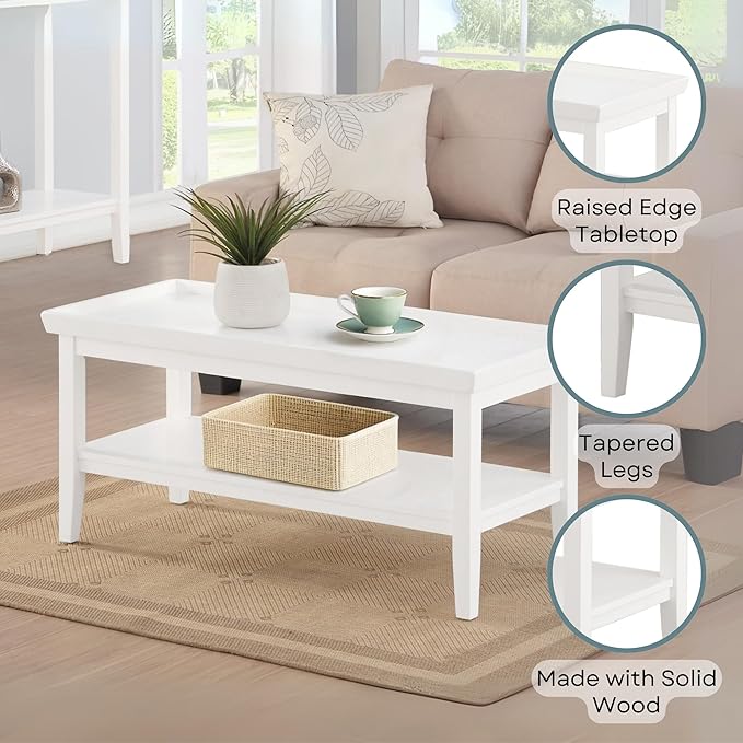 Convenience Concepts Ledgewood Coffee Table 42" - Image 6