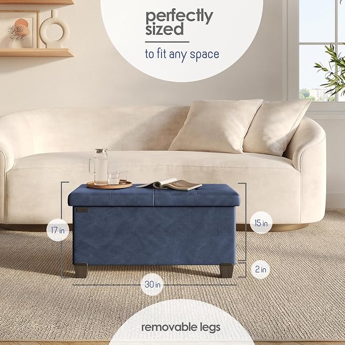 STORAGEBUD Storage Ottoman Bench - Image 3