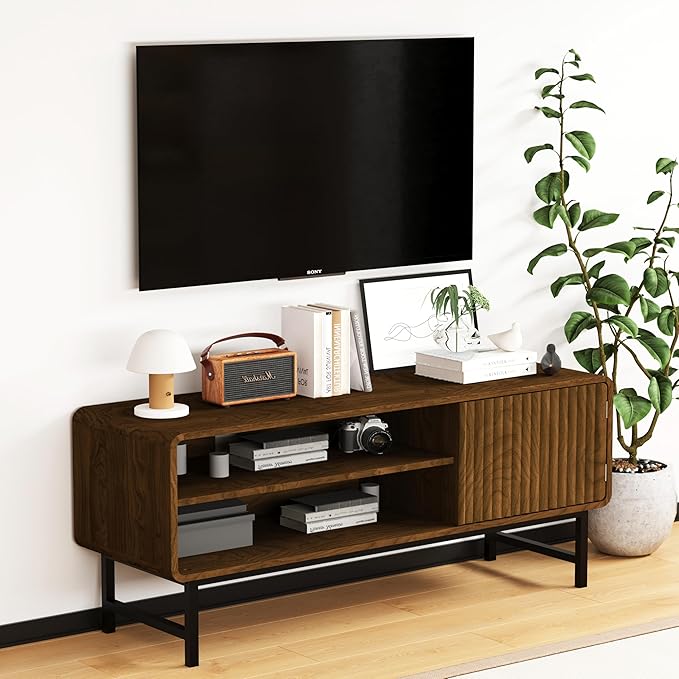 TV Stand, Mid Century Modern Entertainment Center - Image 5