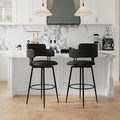 Swivel Bar Stools Set of 2, Counter Height Bar Stools by Unknown