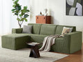 LINSY HOME Modular Sectional Sofa, Corduroy Sectional Cloud Couches by LINSYHOME