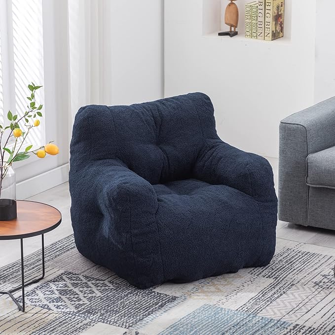 Recaceik Bean Bag Chairs, Tufted Soft Stuffed Bean Bag Chair - Image 9