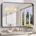 FORBATH 48x36 Inch Bathroom Mirror, Brushed Black Deep Frame Wall Mirror by FORBATH
