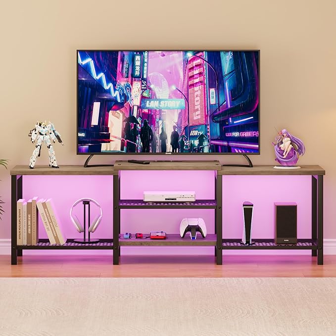 GarveeHome TV Stand with LED Lights - Image 2