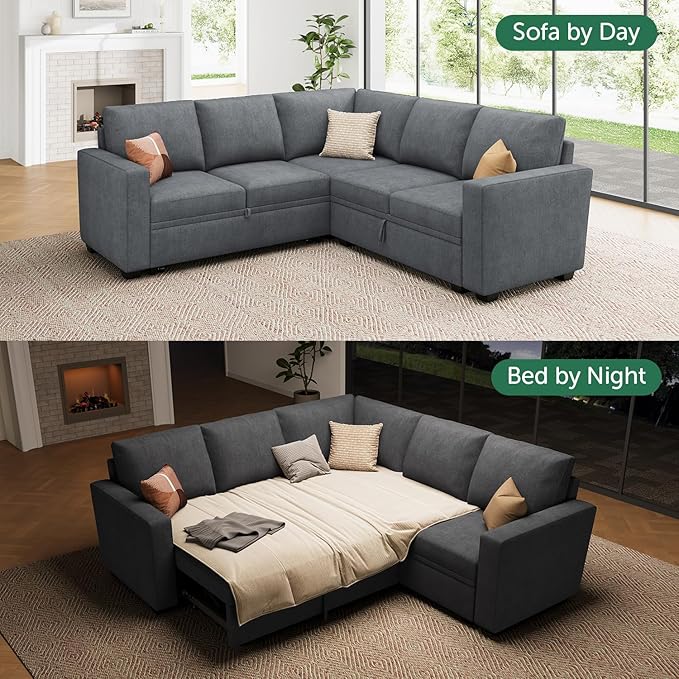 HONBAY Modular Sectional Sleeper Sofa - Image 4