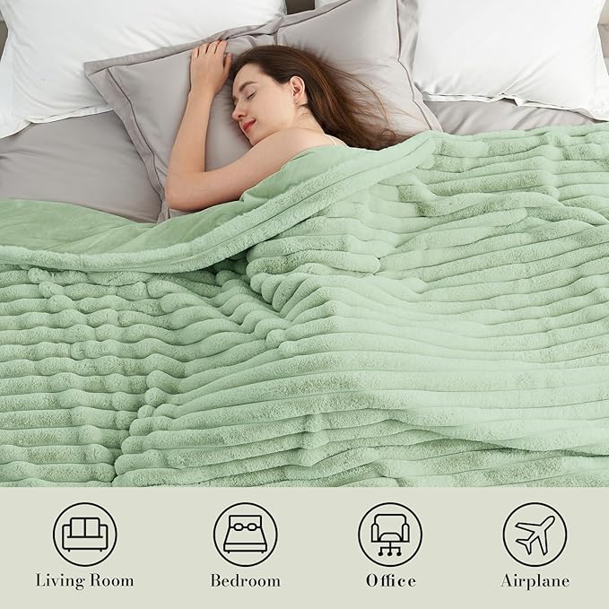 Amélie Home Faux Fur Throw Blanket - Image 5